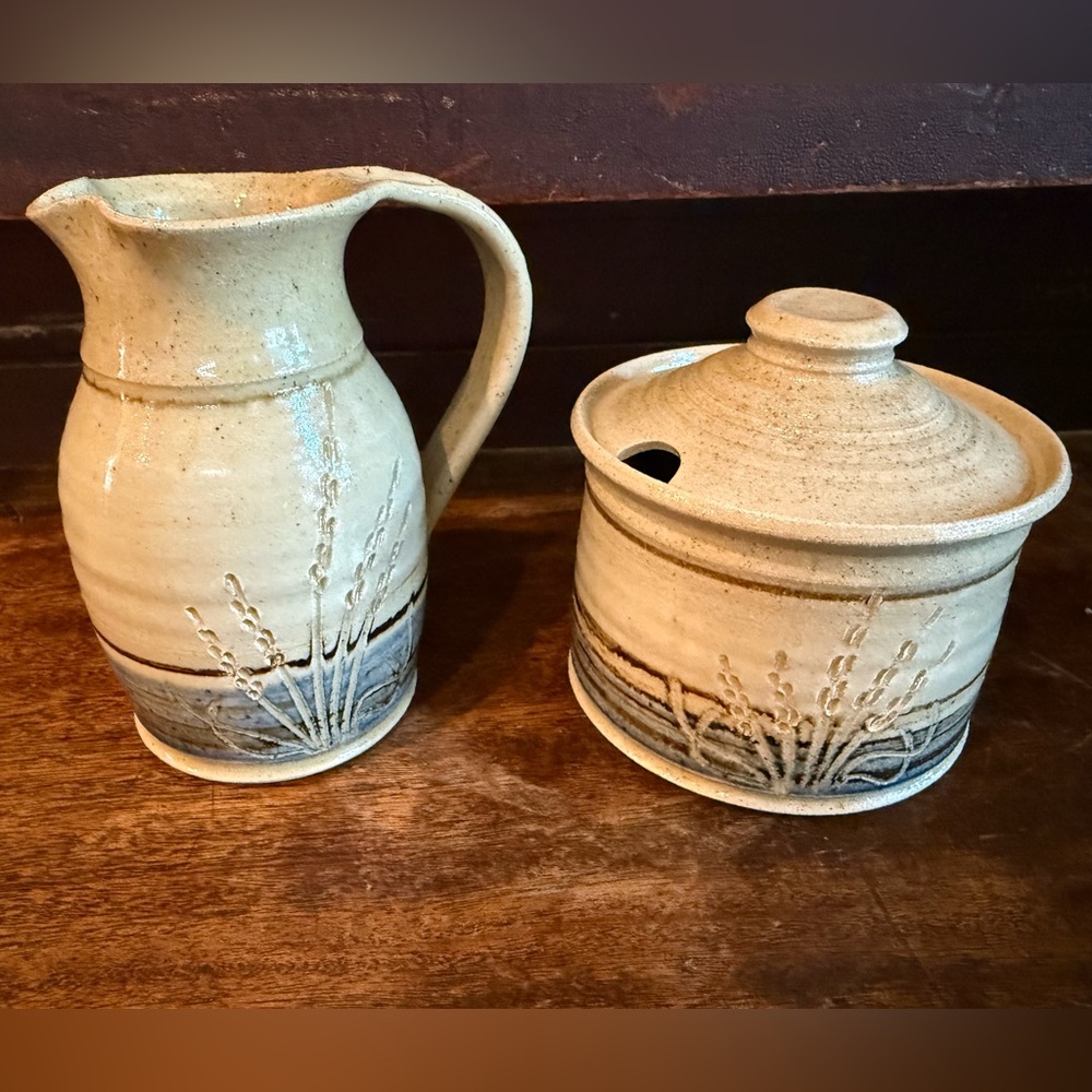 Vintage PNW Barrows Studio Pottery Cream & Sugar Set